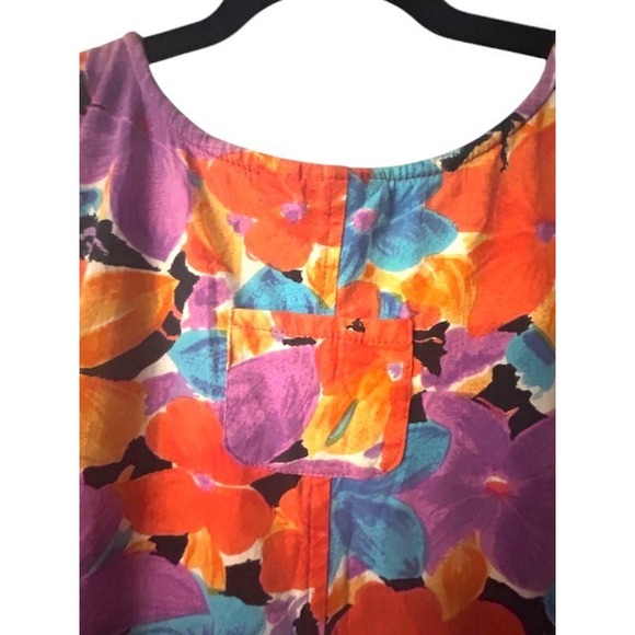 Daffodil By Loungees Tropical‎ Floral Dress XL Sleeveless Orange Vacation Resort - Picture 14 of 16